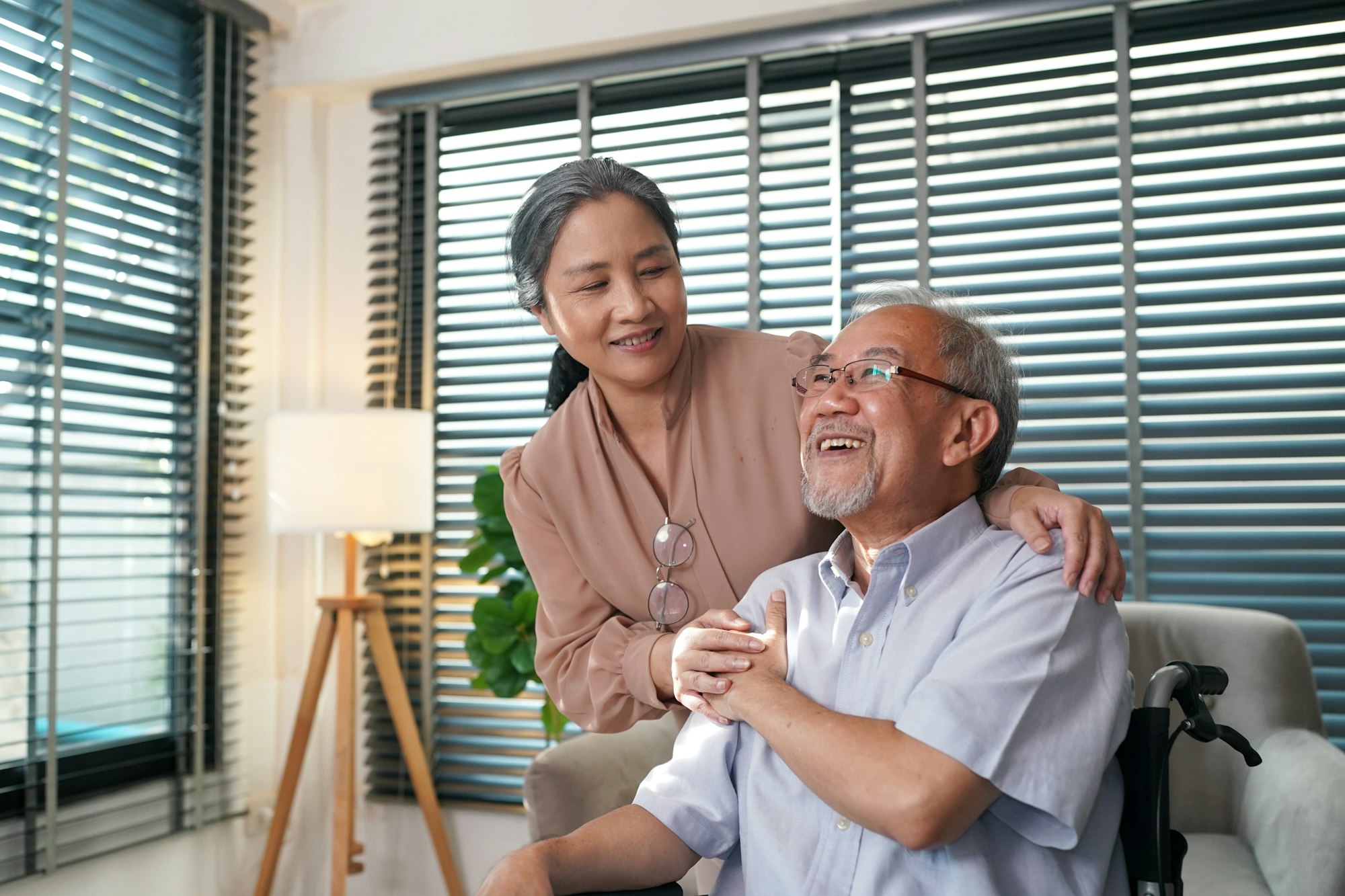 Home Healthcare Services Elementor, couple senior's concept.